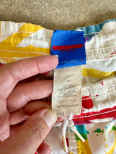 Load image into Gallery viewer, 80s-90s Op Knee Buster Rainbow Splatter Paint Cotton Board Shorts