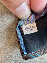 Load image into Gallery viewer, Vintage John W. Nordstrom Silk Tie With Brown Diagonal & Rainbow Gradient Stripe Pattern