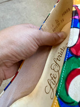 Load image into Gallery viewer, Vintage 80's Lifestride Rainbow Silk Pumps