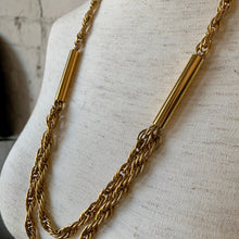Load image into Gallery viewer, Vintage Gold Chain Stacked Necklace Trio