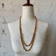 Load image into Gallery viewer, Vintage Gold Chain Stacked Necklace Trio