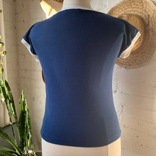 Load image into Gallery viewer, 1970s-80s Nautical Ringer T Shirt
