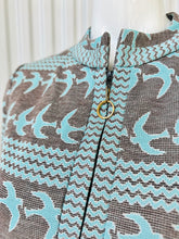 Load image into Gallery viewer, 1960s Novelty Bird Print Knit Shift Dress