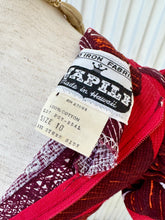 Load image into Gallery viewer, 1960s Red & Orange Hawaiian Tribal Prairie Style Midi Dress