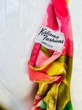 Load image into Gallery viewer, 1960s Vibrant Hawaiian Floral Sleeveless Column Maxi Dress