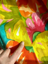 Load image into Gallery viewer, 1960s Vibrant Hawaiian Floral Sleeveless Column Maxi Dress