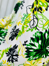 Load image into Gallery viewer, 1960s Bold Blue, Green & Yellow Floral Sleeveless Maxi Dress