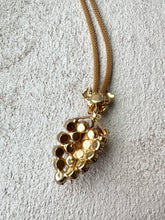Load image into Gallery viewer, 1950s-60s Milk Glass Grapes With Gold Mesh Chain Necklace