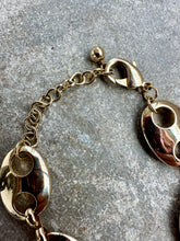 Load image into Gallery viewer, 1980s-90s Gold Chunky Mariner Pig Nose Chain Bracelet