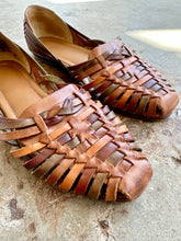 Load image into Gallery viewer, Vintage Huarache Quad Color Leather Flats