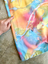 Load image into Gallery viewer, 1960s-70s Sleeveless Psychedelic Pastel Rainbow Maxi Dress