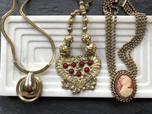 Load image into Gallery viewer, 1970s-80s Large Modernist Teardrop Pendant Necklace