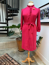 Load image into Gallery viewer, 1970s Secretary Midi Dress