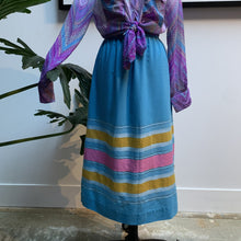 Load image into Gallery viewer, 1970s Candy Colored Midi Skirt