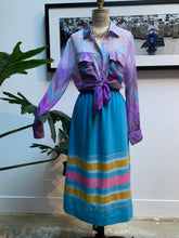 Load image into Gallery viewer, 1970s Candy Colored Midi Skirt