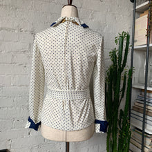 Load image into Gallery viewer, 1970s Nautical Belted Blouse