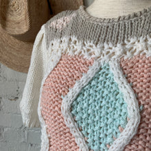 Load image into Gallery viewer, 1970s-80s Hand Knit Pastel Top