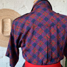 Load image into Gallery viewer, 1980s Plaid Safari Dress