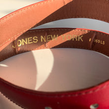 Load image into Gallery viewer, 1980s Jones New York Red Vintage Belt
