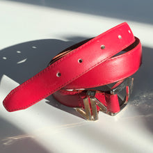 Load image into Gallery viewer, 1980s Jones New York Red Vintage Belt