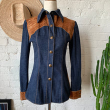 Load image into Gallery viewer, Dark Denim Western Shirt