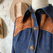 Load image into Gallery viewer, Dark Denim Western Shirt