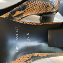 Load image into Gallery viewer, 1990s Nine West Statement Snake Heels