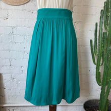 Load image into Gallery viewer, 1980s Flirty Teal Skirt