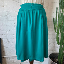 Load image into Gallery viewer, 1980s Flirty Teal Skirt