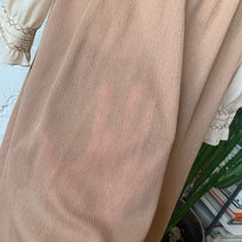 Load image into Gallery viewer, 1970s Sheer Tan Secretary Dress