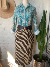 Load image into Gallery viewer, Zebra Print Safari Pencil Skirt