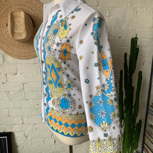 Load image into Gallery viewer, 1960s - 1970s Novelty Print Blouse