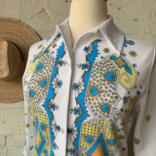 Load image into Gallery viewer, 1960s - 1970s Novelty Print Blouse