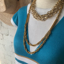 Load image into Gallery viewer, 1970s Striped Summer Knit Dress