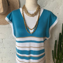 Load image into Gallery viewer, 1970s Striped Summer Knit Dress