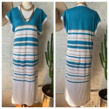 Load image into Gallery viewer, 1970s Striped Summer Knit Dress