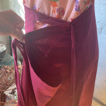 Load image into Gallery viewer, Vintage Hand Block Print Maxi Wrap Skirt