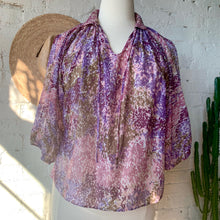 Load image into Gallery viewer, 1960s-1970s Watercolor Hippie Blouse