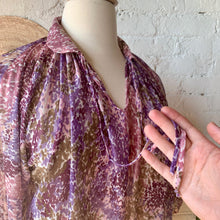 Load image into Gallery viewer, 1960s-1970s Watercolor Hippie Blouse