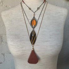 Load image into Gallery viewer, Vintage Tiger's Eye and Sterling Silver Necklace