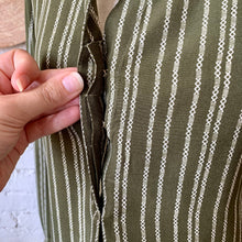 Load image into Gallery viewer, Vintage Olive Green Long Sleeve Tunic Blouse