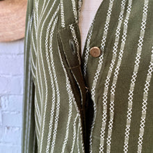 Load image into Gallery viewer, Vintage Olive Green Long Sleeve Tunic Blouse