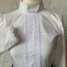 Load image into Gallery viewer, 1970s Edwardian Revival Black and White Handmade Dress