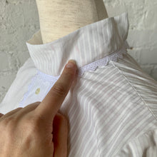 Load image into Gallery viewer, 1970s Edwardian Revival Black and White Handmade Dress