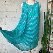 Load image into Gallery viewer, 1970s - 1980s Inspired Polka Dot Accordion Tent Dress