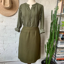 Load image into Gallery viewer, Vintage Olive Green Wool Skirt