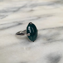 Load image into Gallery viewer, Vintage Sterling Silver & Bloodstone Cocktail Ring