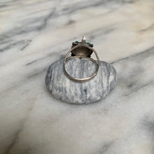 Load image into Gallery viewer, Vintage Native American Zuni Turtle & Turquoise Ring