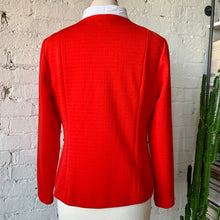Load image into Gallery viewer, 1970s Retro Red & White Blazer Suit Jacket