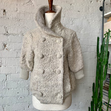 Load image into Gallery viewer, 1950s Inspired Wool Double Breasted Cropped Bomber Jacket